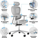 3D Ergonomic Office Chair – High Back Mesh Desk Chair with 3D Adjustable Armrests, Wheels, for Home and Office.