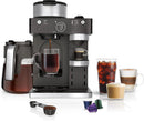 Espresso & Coffee Maker & Barista System, 3 Espresso Brew Styles, Single-Serve Coffee & Nespresso Capsule Compatible, Built-in Frother, Espresso, Cappuccino & Latte Maker, Black