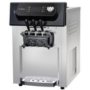 2200W Commercial Ice Cream Machine, 3 Flavor Soft Serve Ice Cream Machine, 5.3-7.4 Gal/Hr, with LCD Touch Screen, Automatic Cleaning, High Productivity for Home Snack Bar & Restaurants