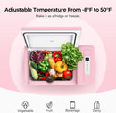 12 Volt Refrigerator 12V Car Fridge 23 Quart Portable Freezer Compressor Cooler 12/24V DC 110~240 Volt AC for Truck Van RV Camper SUV Travel Camping Road Trips Tailgating -7℉~50℉