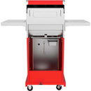 2-Burner Propane Gas Grill, Red �� Stainless Steel, 28,000 BTUs, Compact Design