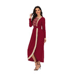 New Long Dress Embroidery Beaded Long Slim Fit Dress