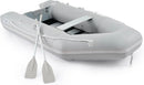 10ft Inflatable Dinghy Boat, 4 Person 990lb Transom Sport Tender Boat with Pump Aluminum Oars Floor, Heavy Duty Inflatable Raft Kayak for Adults