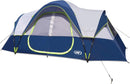 Camping Tent 10-Person-Family Tents, Parties, Music Festival Tent, Big, Easy Up, 5 Large Mesh Windows, Double Layer, 2 Room, Waterproof, Weather Resistant, 18ft x 9ft x78in