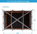 Straight Wall Cabin Tents | 10 Person / 11 Person / 12 Person Large Multi Room Family Tents for Car Camping & Outdoor Adventures