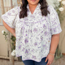 Women's floral print chiffon blouse for casual everyday wear