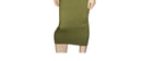 Green dress on a plain background